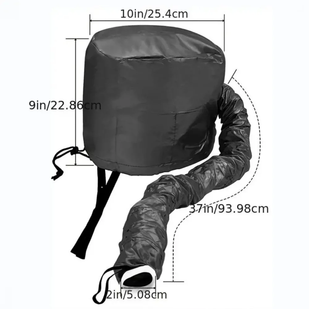1pc Soft Bonnet Hooded Hair Dryer Attachment - Picture 4 of 6